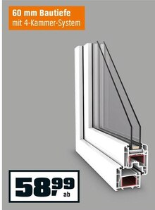 Kunststoff-Fenster bei OBI in Saarbrücken Kunststoff-Fenster im Angebot bei OBI Saarbrücken für 58,99 €