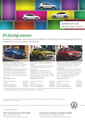 Aktueller Volkswagen Prospekt mit Auto, "#LässigLeasen", Seite 1