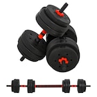 HOMCOM Hantel-Set schwarz Edelstahl B/H/L: ca. 21x21x50 cm für 41,99 € bei POCO im Angebot HOMCOM Hantel-Set schwarz Edelstahl B/H/L: ca. 21x21x50 cm im aktuellen POCO Prospekt