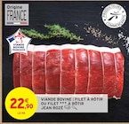 Viande Bovine : Filet à Rôtir ou Filet  à Rôtir - Jean Rozé en promo chez Intermarché Argenteuil à 22,90 €