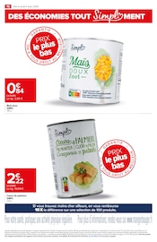 Promos Maïs dans le catalogue "Prix le plus bas" de Carrefour Market à la page 16