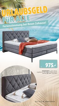 Bett im aktuellen Polstermöbel Fischer Prospekt (Erlangen) Bett im Polstermöbel Fischer Prospekt "URLAUBSGELD FÜR ALLE" mit 27 Seiten (Erlangen)