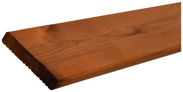 Lame de terrasse "lemhi" pin teinté brun