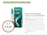 NASENSPRAY o. Kons. Erw./Schulkinder bei LINDA im Mainz Prospekt für 6,00 €