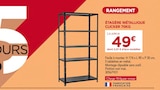 Promo Étagère métallique Clicker 70kg à 49,00 € dans le catalogue Gedimat à Saint-James