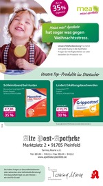mea - meine apotheke Apotheken Prospekt der aktuellen Woche mit 4 Seiten, gültig von 01.12.2025 bis 31.12.2025, in Spalt und Umgebung Aktueller mea - meine apotheke Apotheken Prospekt in Spalt und Umgebung, "Unsere Dezember-Angebote" mit 4 Seiten, 01.12.2025 - 31.12.2025