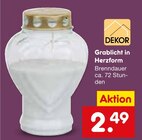 Grablicht in Herzform im Angebot bei Netto Marken-Discount in Kaufbeuren Grablicht in Herzform Angebote von DEKOR bei Netto Marken-Discount Kaufbeuren für 2,49 €