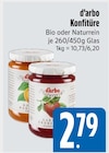 Konfitüre Bio von d'arbo im aktuellen EDEKA Prospekt für 2,79 €