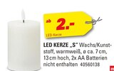 Aktuelles LED KERZE „S“ Angebot bei Höffner in Hannover ab 2,00 €