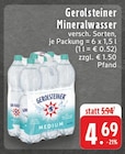 Mineralwasser bei EDEKA im Prospekt "" für 4,69 €