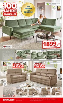 Sofa im aktuellen Segmüller Prospekt (Leverkusen) Sofa im Segmüller Prospekt "100 Jahre Segmüller - Highlight Angebote" mit 44 Seiten (Leverkusen)