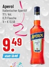 Italienischer Aperitif von Aperol im aktuellen Trinkgut Prospekt für 9,49 €