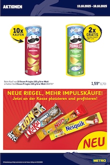 Chips im aktuellen METRO Prospekt (Ulm) Chips im METRO Prospekt "Wochenengebote Händler + Gewinnspiel + Händler Mix" mit 30 Seiten (Ulm)