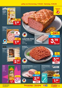 Bratwurst im Netto Marken-Discount Prospekt "Aktuelle Angebote" mit 67 Seiten (Nürnberg)