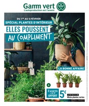 Promotion Promos dans le prospectus Gamm Vert, valable du 01/02/2023 au 05/02/2023 Promo Promos dans le catalogue Gamm Vert du moment à la page 1
