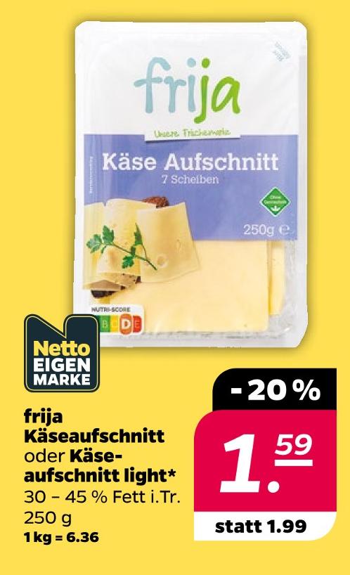 Käseaufschnitt oder Käseaufschnitt light