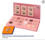 Lidschattenpalette Nude im Action Prospekt Lidschattenpalette Nude von FAB Factory im aktuellen Action Prospekt für 3,33 €