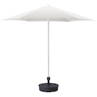 Aktuelles Sonnenschirm mit Ständer weiß/Grytö dunkelgrau Angebot bei IKEA in Wiesbaden ab 94,99 €