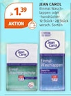 Einmal Waschlappen oder -handtücher im Angebot bei Müller in Erkrath Einmal Waschlappen oder -handtücher Angebote von JEAN CAROL bei Müller Erkrath für 1,39 €