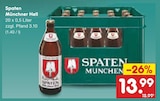 Münchner Hell Angebote von Spaten bei Netto Marken-Discount Krefeld für 13,99 €