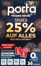 porta Möbel Möbel & Einrichtung Prospekt der aktuellen Woche mit 4 Seiten, gültig von 27.12.2025 bis 03.01.2026, in Minden und Umgebung Aktueller porta Möbel Möbel & Einrichtung Prospekt in Minden und Umgebung, "FROHES NEUES SPAREN!" mit 4 Seiten, 27.12.2025 - 03.01.2026