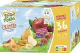 Pom’Potes sans sucres ajoutés 5 Fruits Rouges - 5 Fruits Jaunes - MATERNE dans le catalogue Casino Supermarchés
