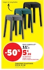 Tabouret plastique - Super U à Caen Tabouret plastique en promo chez Super U Caen à 5,99 €