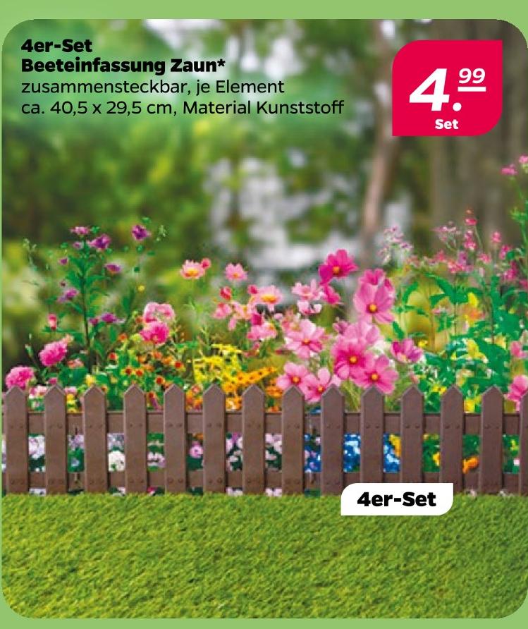 Beeteinfassung Zaun