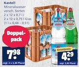 Mineralwasser im Angebot bei Getränkewelt in Neuss Mineralwasser Angebote von Kastell bei Getränkewelt Neuss für 4,29 €
