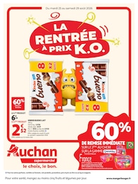 Catalogue Auchan Supermarché à Houilles, avec 16 pages Prospectus Auchan Supermarché à Houilles, "LA RENTRÉE À PRIX K.O.", 16 pages, 25/08/2026 - 29/08/2026