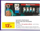 Sachets fraîcheur sélection aux poissons - Sheba à 13,39 € dans le catalogue Intermarché Hyper
