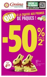 Catalogue Casino Supermarchés en cours à Gourin et aux alentours : «OUI À LA CHASSE AUX PROMOS DE PÂQUES !» avec 12 pages, valable du 19/03/2024 au 01/04/2024