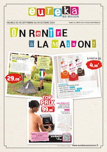 Prospectus Eureka ma maison à Vallon-en-Sully, "On rentre à la maison !", 12 pages de promos valables du 05/09/2024 au 09/10/2024