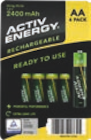 Lot de 4 piles rechargeables - ACTIV ENERGY en promo chez Aldi Saint-Nazaire à 3,99 €