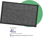 Mr.Bricolage Bruguières - Promo Tapis absorbant Lavomatic 58 x 39 cm Promo Tapis absorbant Lavomatic 58 x 39 cm à 4,90 € dans le catalogue Mr.Bricolage à Bruguières