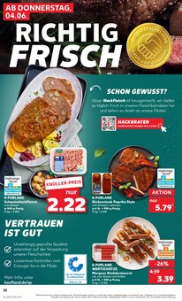 Steak im Kaufland Prospekt "Hier bin ich richtig" mit 69 Seiten (Cottbus)
