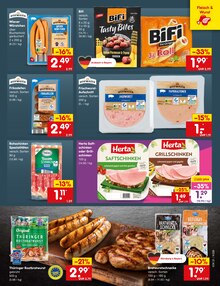 Fleisch im Netto Marken-Discount Prospekt "Aktuelle Angebote" mit 76 Seiten (Erlangen)