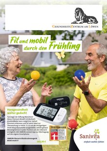 Blutdruckmessgerät im GZL Gesundheitszentrum am Löwen GmbH Prospekt "Fit und mobil durch den Frühling" mit 6 Seiten (Kiel)