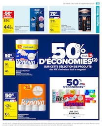 Prix et réduction Essuie-Tout dans le prospectus Carrefour en cours Offre Essuie-Tout dans le catalogue Carrefour du moment à la page 45