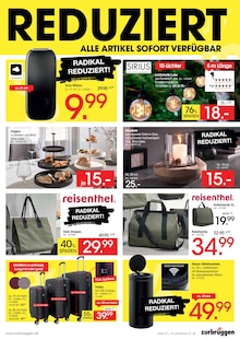 Mülleimer im Zurbrüggen Prospekt "RADIKAL REDUZIERT" mit 12 Seiten (Herne)