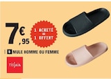 Mule homme ou femme - TISSAIA en promo chez E.Leclerc Le Havre à 7,95 €