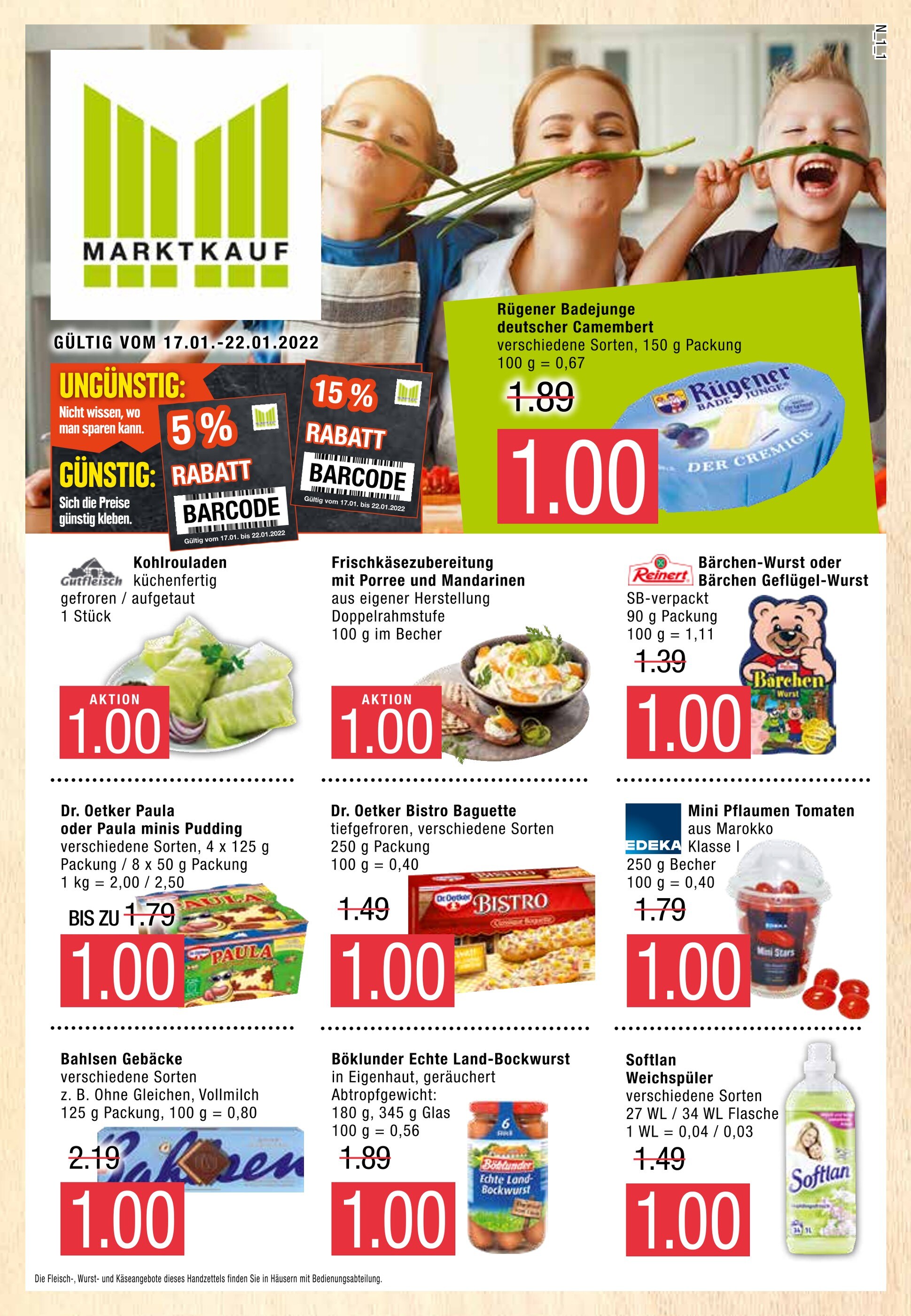 Marktkauf Prospekt für Marne mit 44 Seiten Marktkauf Prospekt für Marne: "Top Angebote", 44 Seiten, 17.01.2022 - 22.01.2022