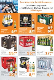 Bier im Globus-Baumarkt Prospekt in Saarbrücken Aktueller Globus-Baumarkt Prospekt mit Bier, "Immer eine Idee besser", Seite 14