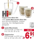 Cappuccino Glas-Set oder Latte Macchiato Glas-Set Angebote von Hi bei E center Ettlingen für 6,99 €