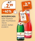 Sekt Tradition oder Fruchtsecco im Angebot bei Müller in Wetzlar Sekt Tradition oder Fruchtsecco Angebote von Rotkäppchen bei Müller Wetzlar für 2,79 €