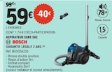 Aspirateur sans sac - BOSCH en promo chez E.Leclerc Rennes à 59,00 €