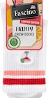 Crew Socken mit Cocktail-Stickerei weiß Gr. 35-38 Angebote von Fascino bei dm-drogerie markt Nordhorn für 3,65 €
