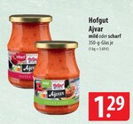 Ajvar Mild im Angebot bei famila Nordost in Falkensee Ajvar Mild Angebote von Hofgut bei famila Nordost Falkensee für 1,29 €