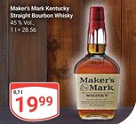 Kentucky Straight Bourbon Whisky Angebote von Maker's Mark bei GLOBUS Speyer für 19,99 €