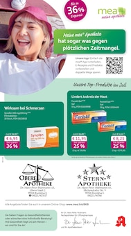 mea - meine apotheke Prospekt Unsere Juli-Angebote mit 4 Seiten